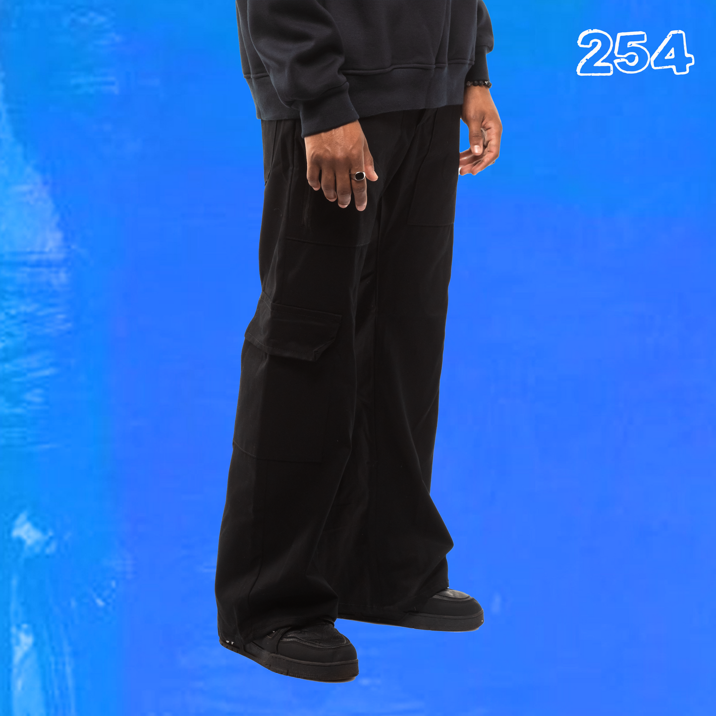 Utility black Cargo pants
