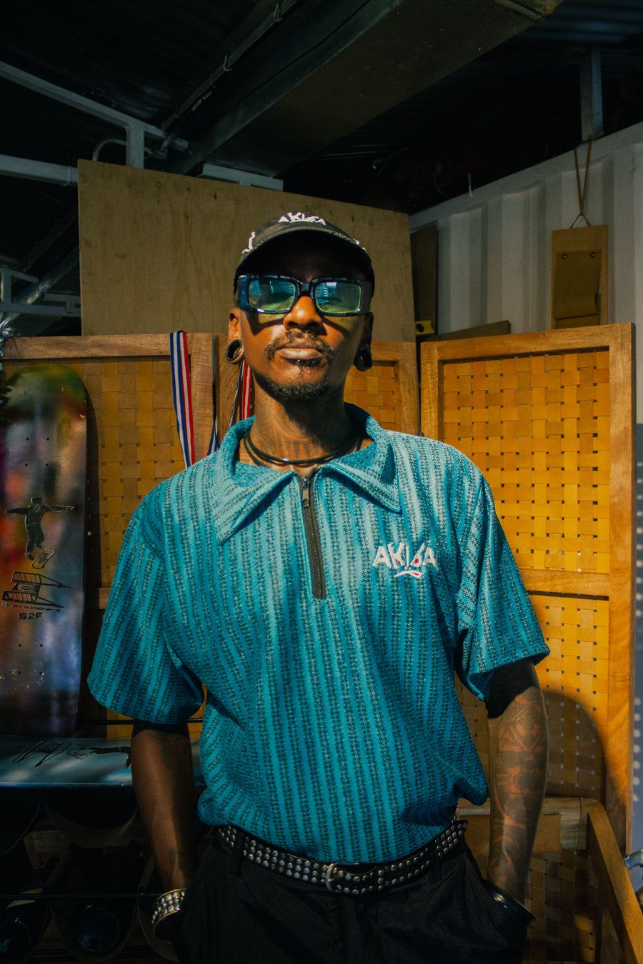 Blue lotus Polo shirt