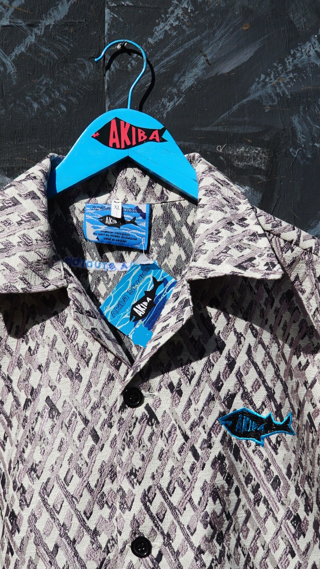 Tanzanite Jacquard casino shirt