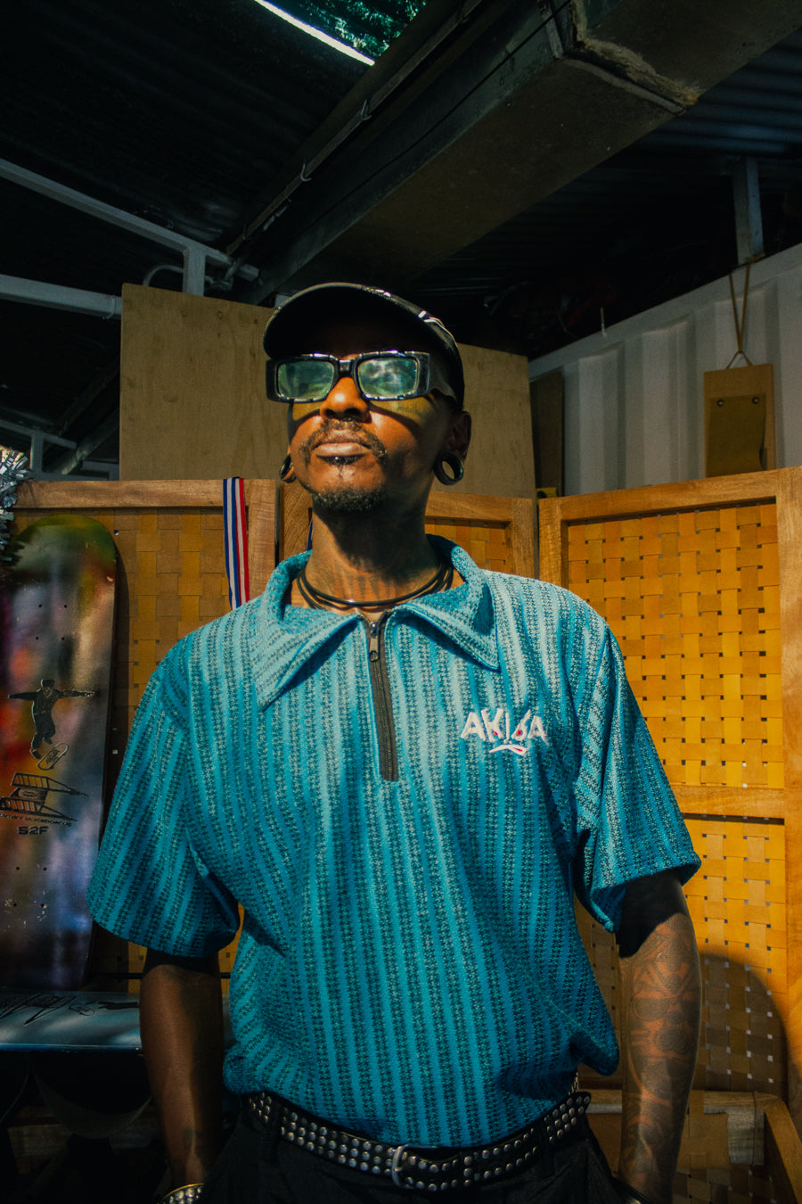 Blue lotus Polo shirt