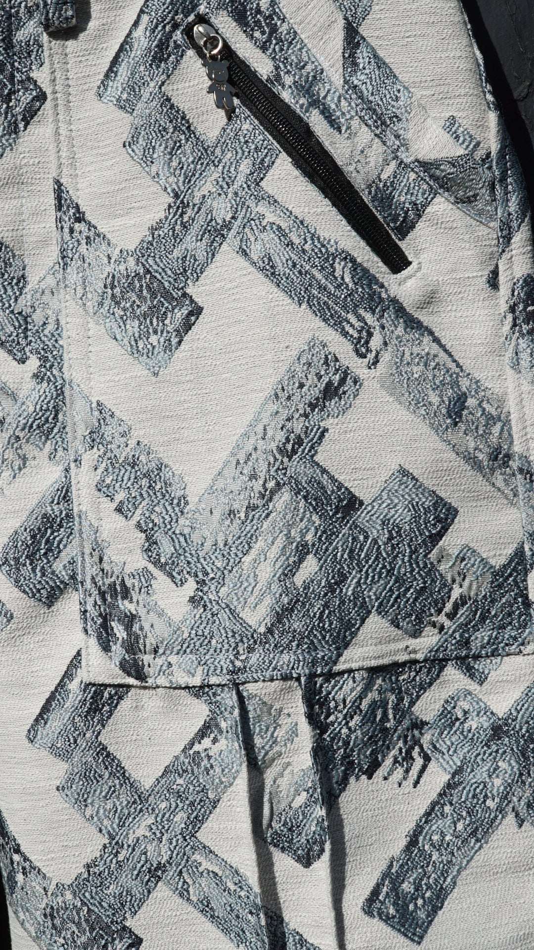 Aqua Sapphire jacquard pants