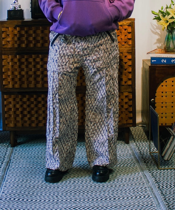 Tanzanite pleated pants