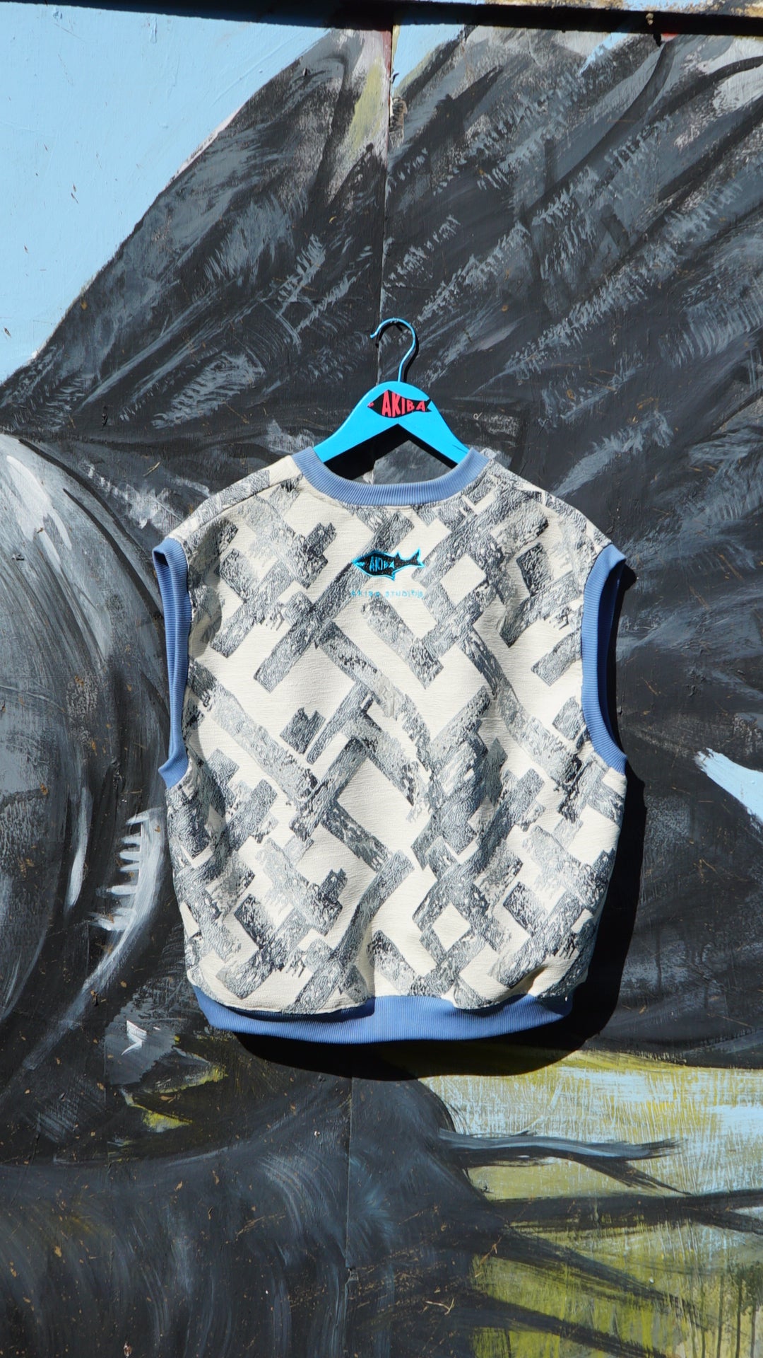 Aqua Jacquared Vest