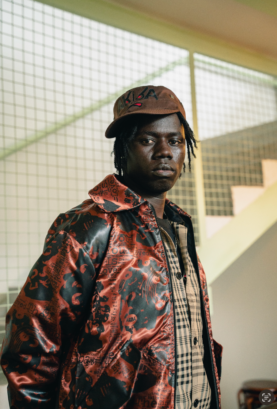 Kintsungi print Pilot Bomber Jacket