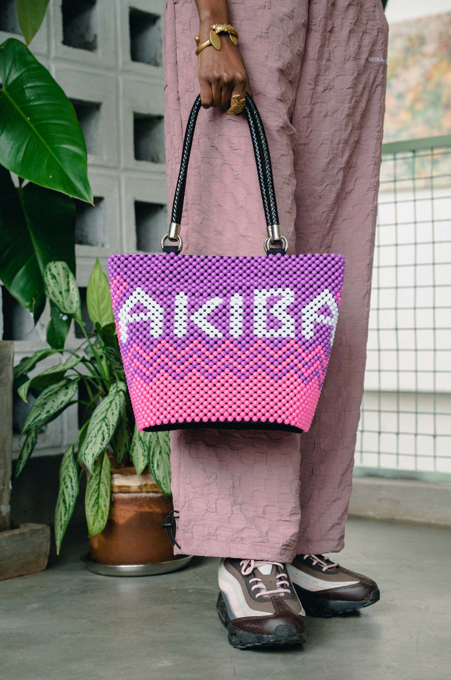 Cotton Candy Beaded bag