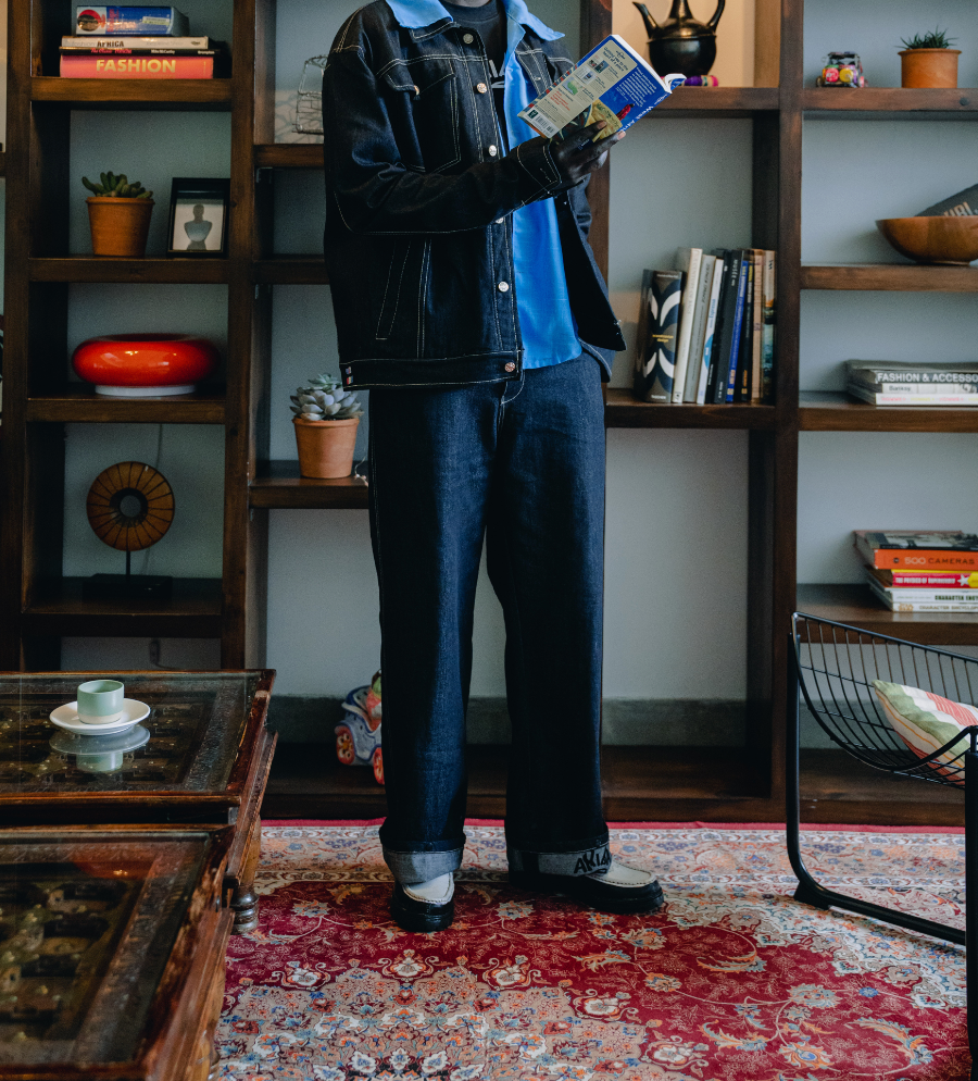 The alphabet Black Denim pants