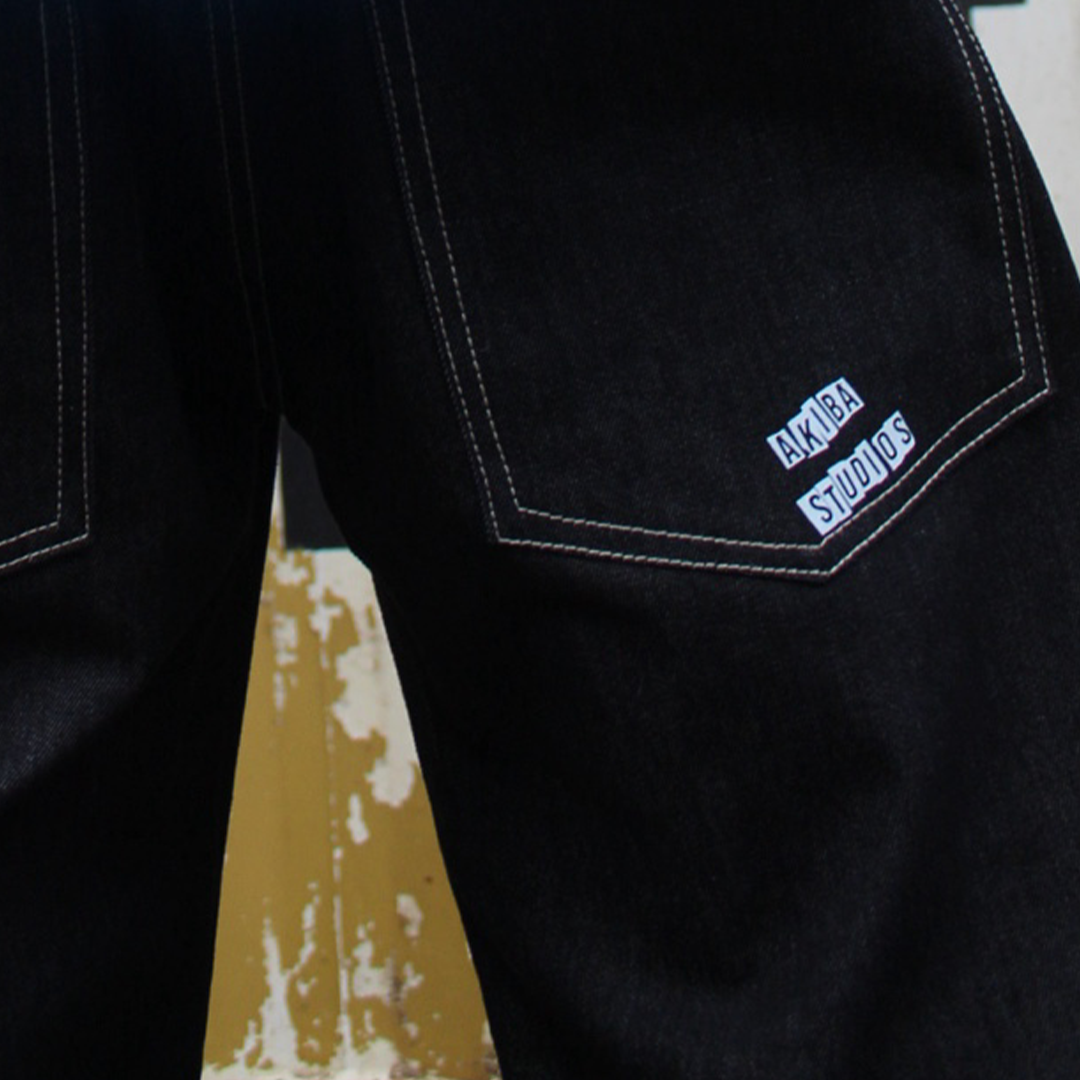 The alphabet Black Denim pants