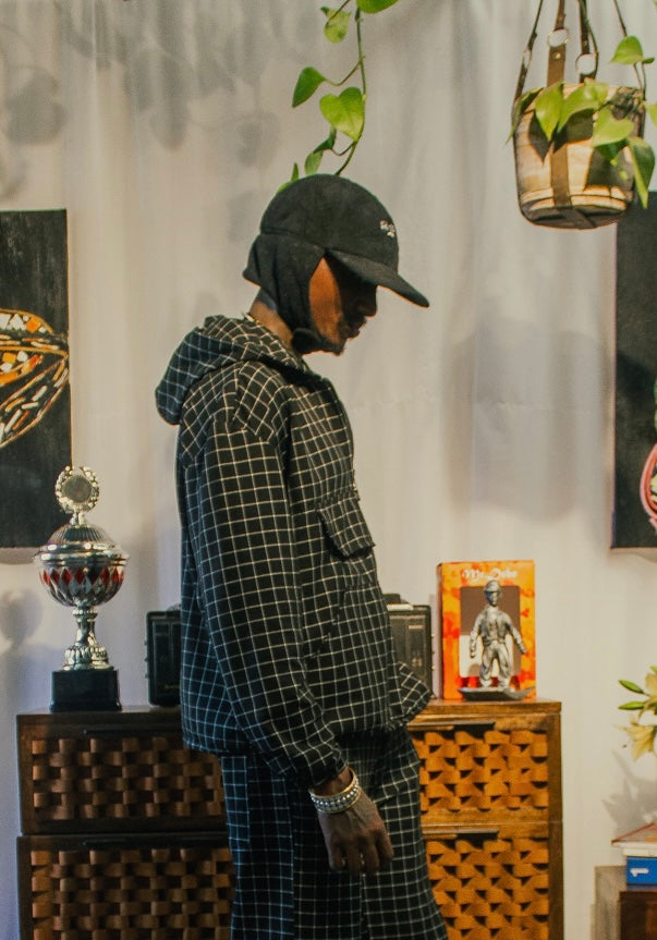 Window pane plaid Hoodie