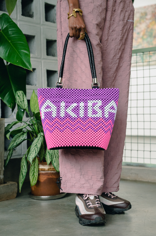 Cotton Candy Beaded bag