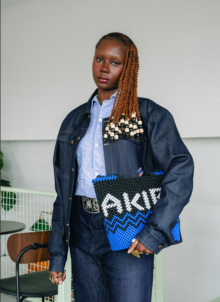The Alphabet Logo Denim jacket
