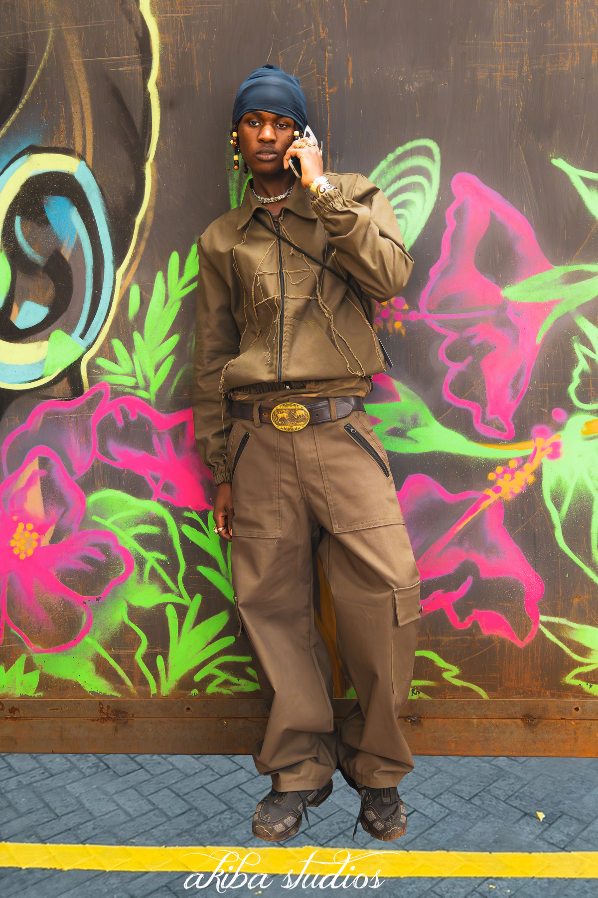 Obsidian green Cargo pants